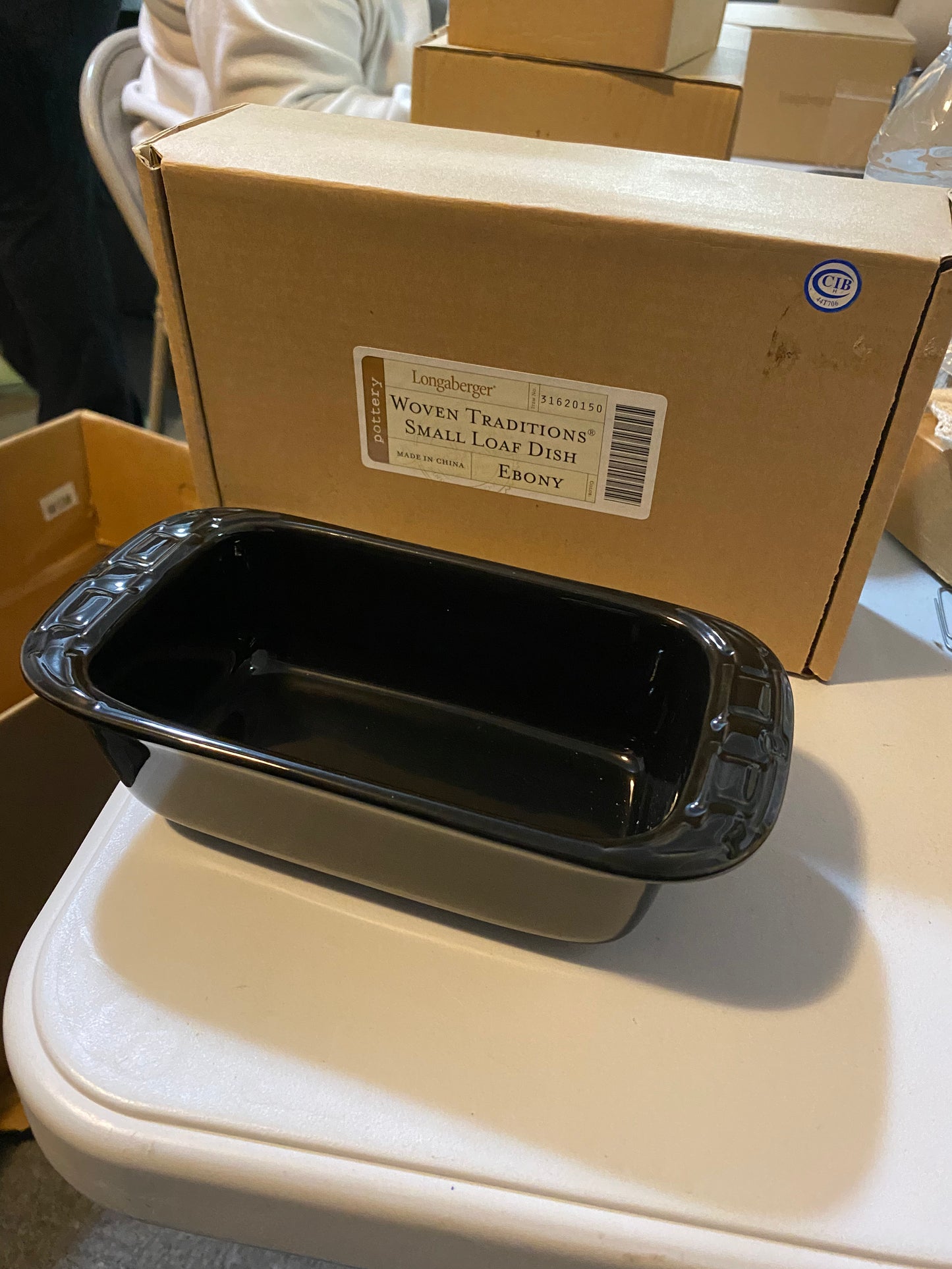 Longaberger small loaf dish in ebony