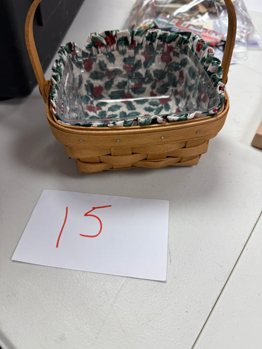 Longaberger small berry with liner and protector