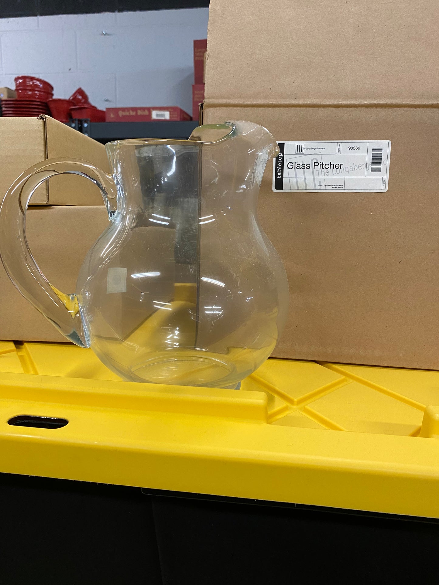 Longaberger glass pitcher