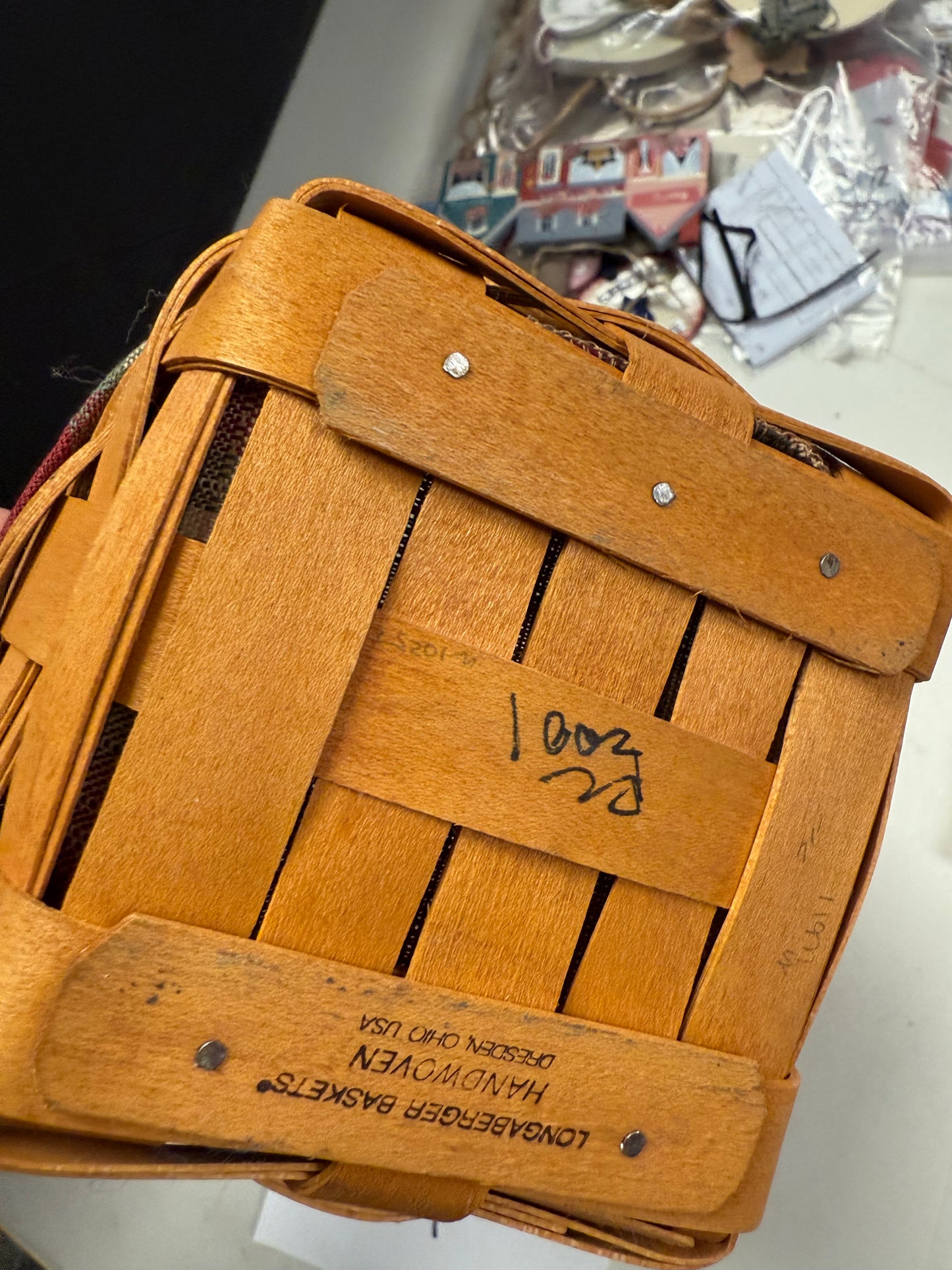 Longaberger pen pal with liner and protector