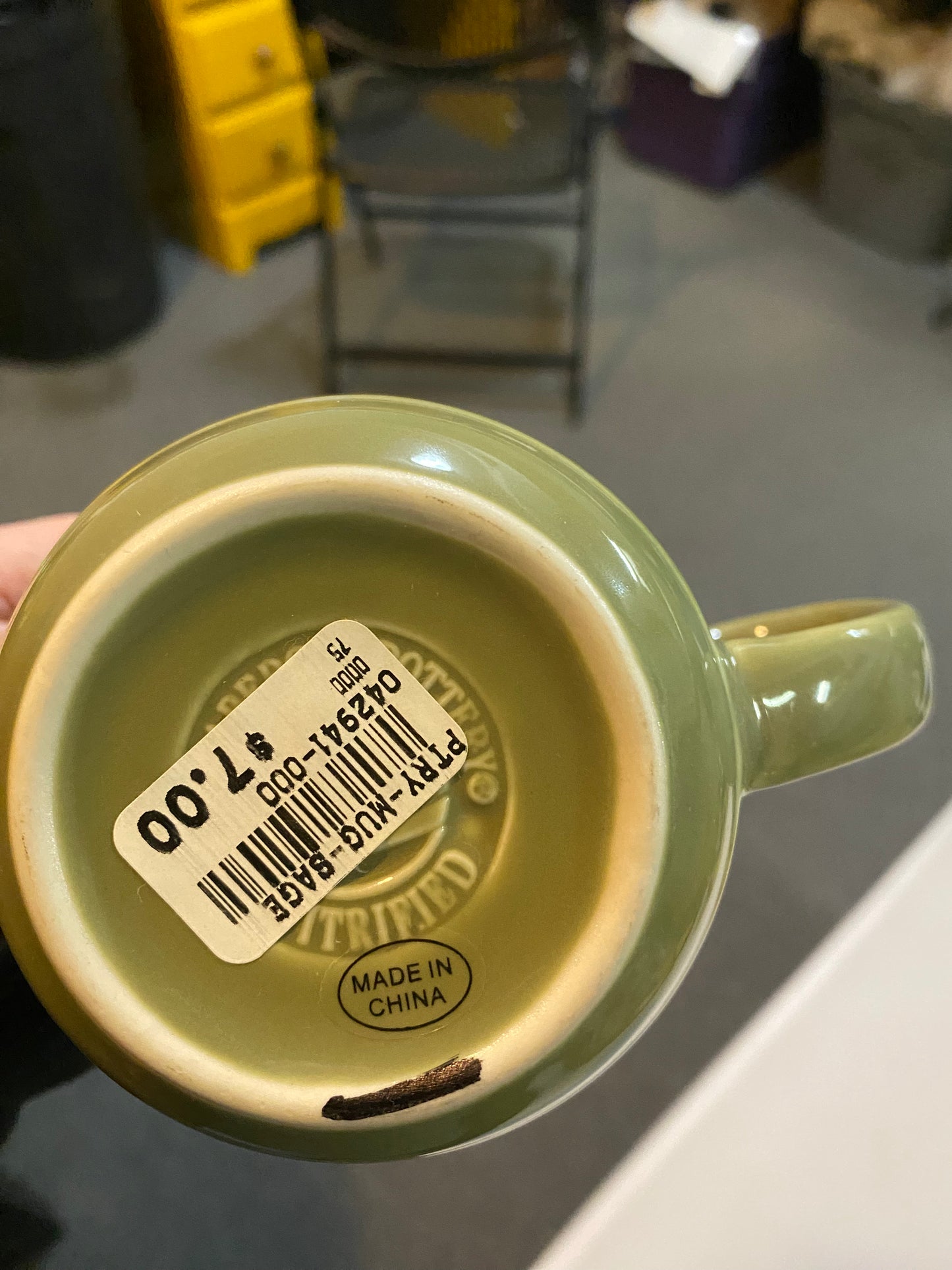 Longaberger mug in sage (2nd)