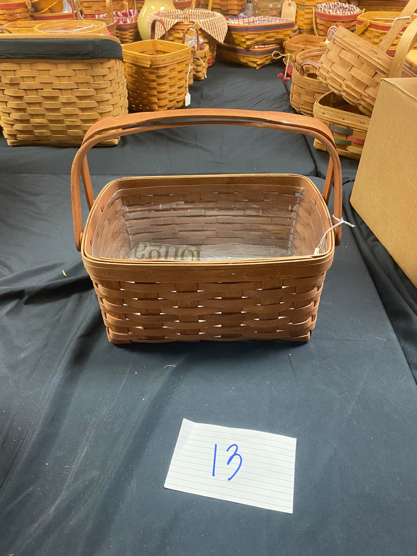 Longaberger small basket with protector