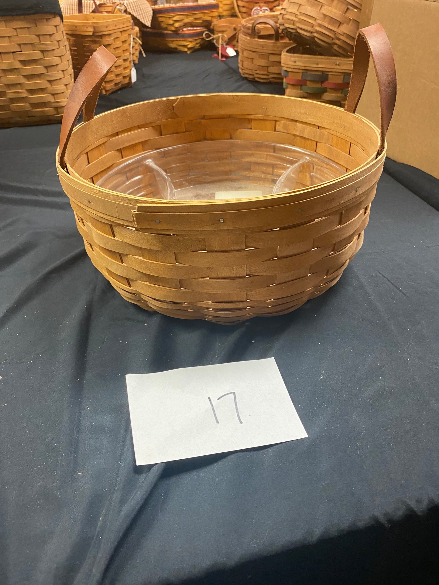 Longaberger darning basket with protector