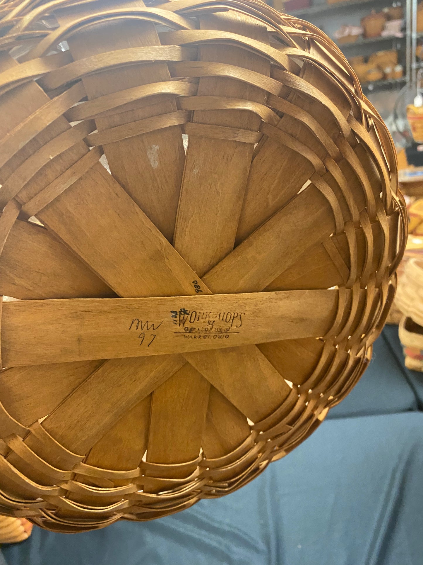 Longaberger darning basket with protector