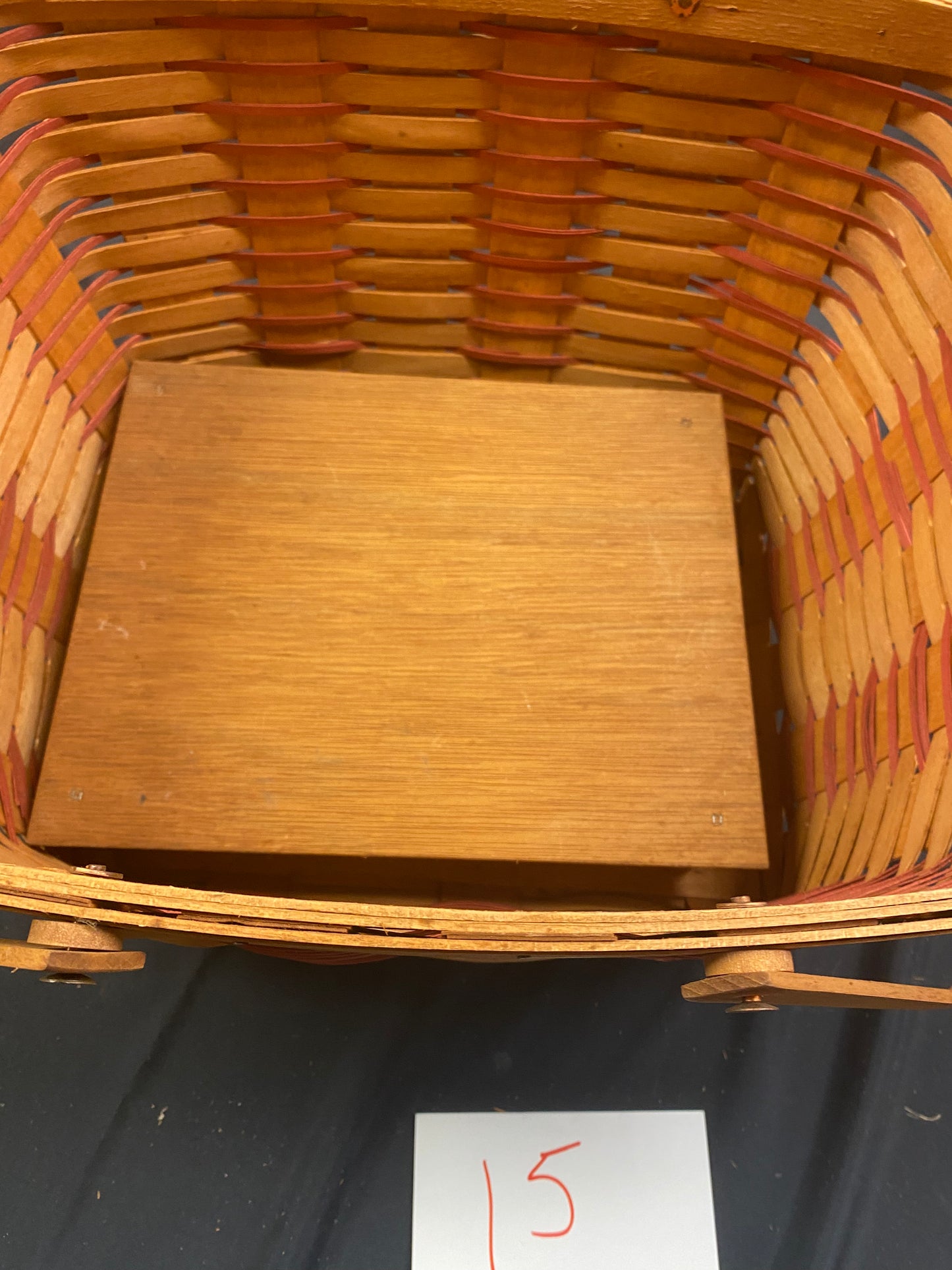 Longaberger sweetheart basket with riser