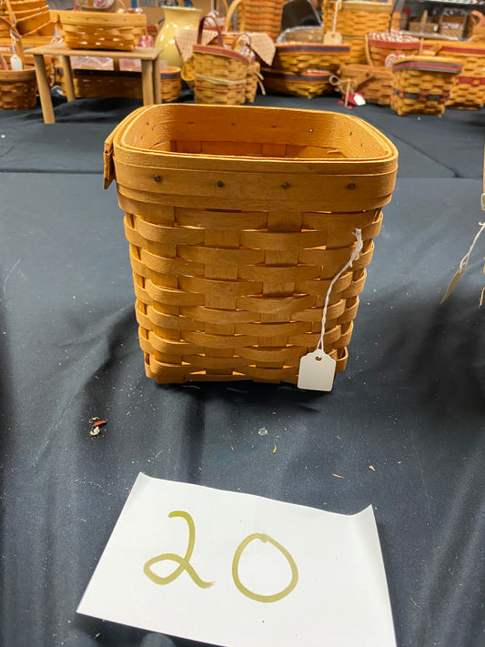 Longaberger tall tissue basket