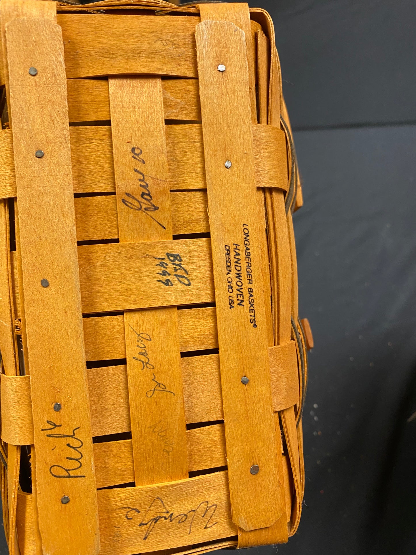 Longaberger homestead basket with lid and protector