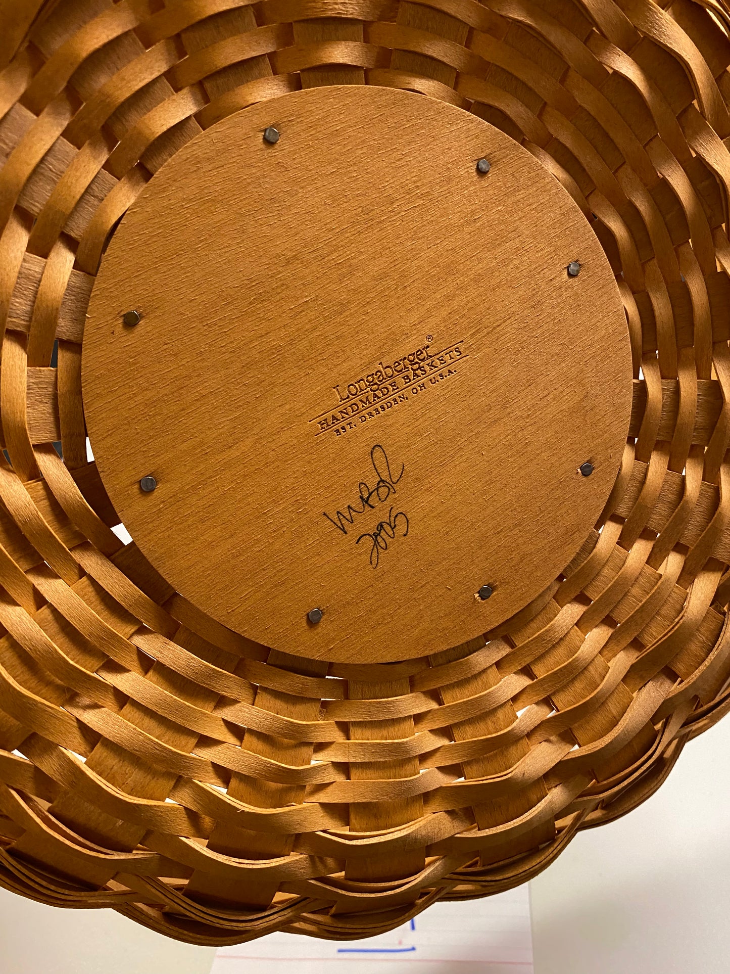 Longaberger bowl basket