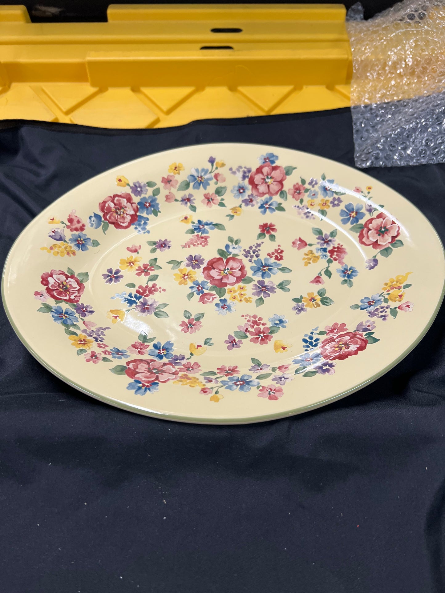 Longaberger spring floral platter