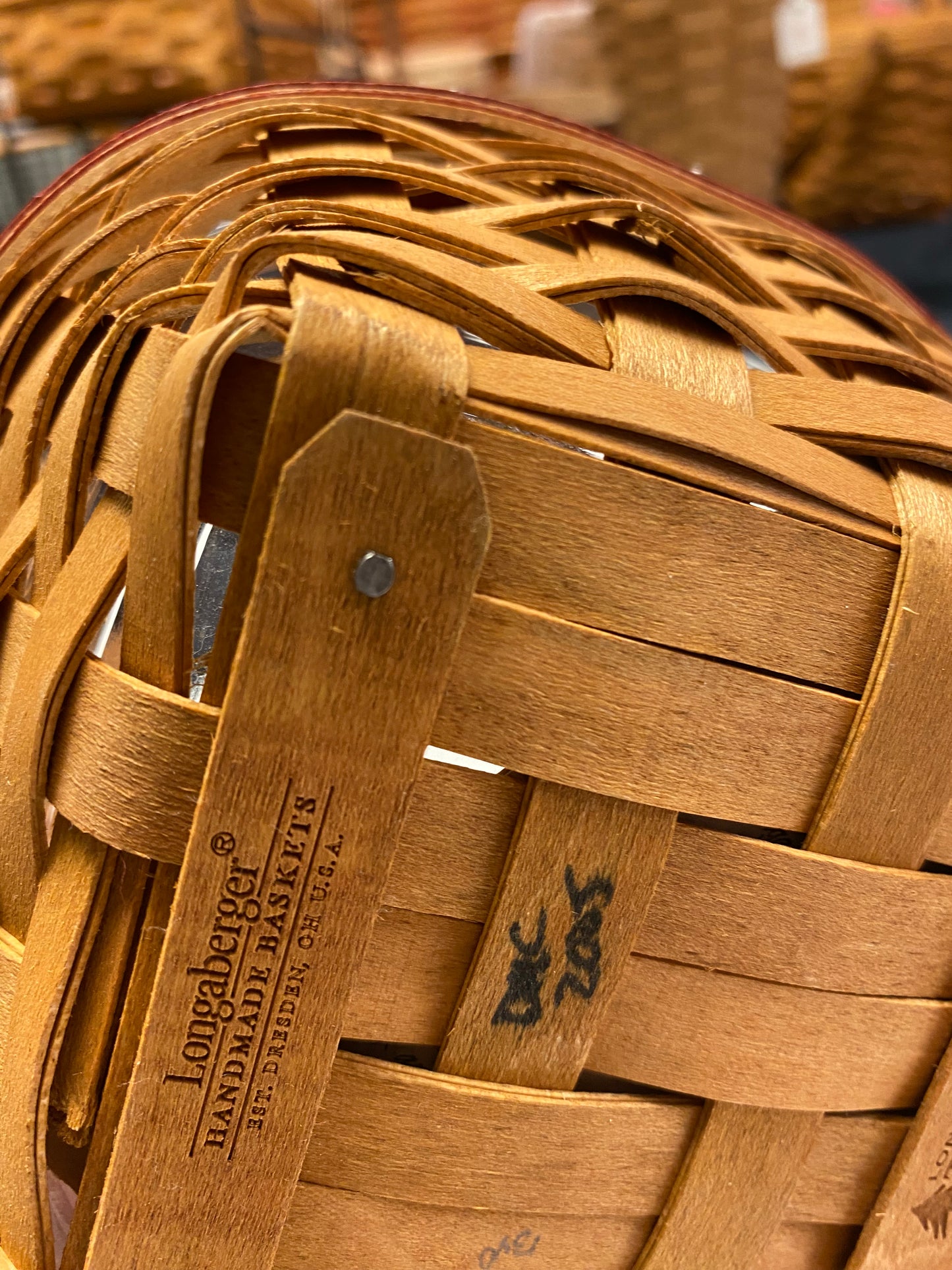 Longaberger tree trimming tinsel with protector