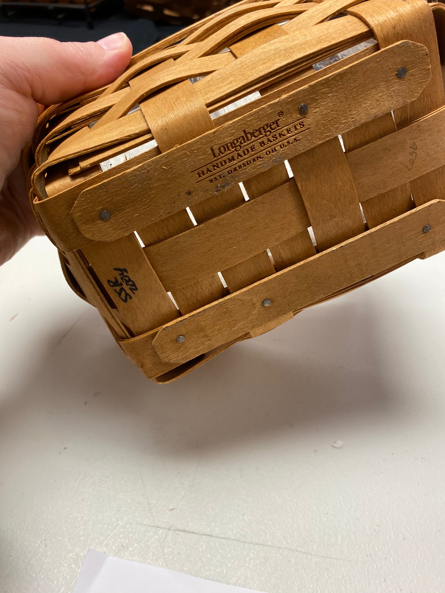 Longaberger tea basket with protector