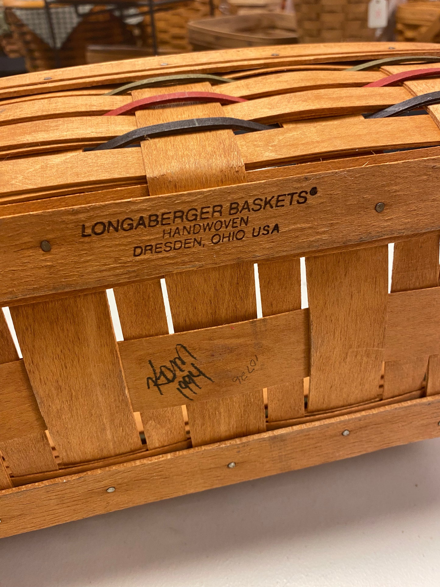 Longaberger bread basket