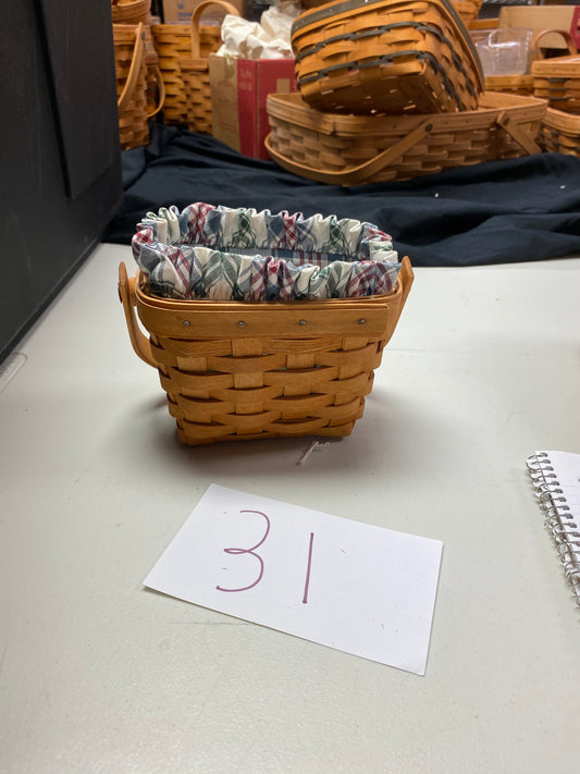 Longaberger Raspberry basket