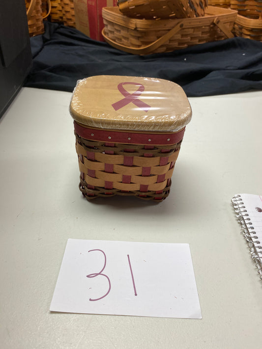 Longaberger horizon of hope bold red