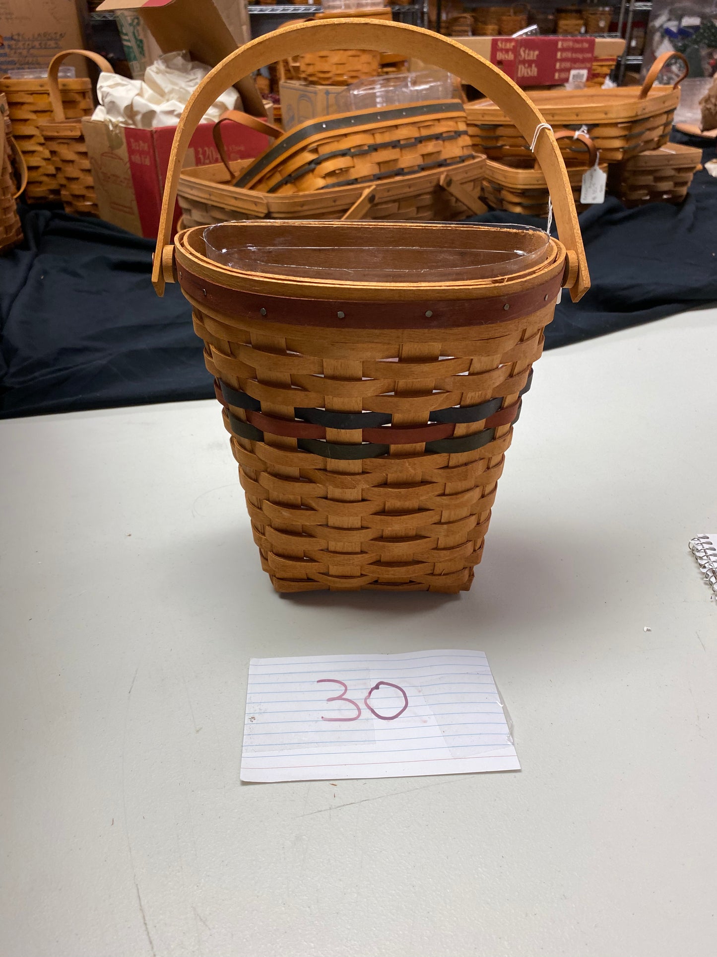 Longaberger autumn basket with protector