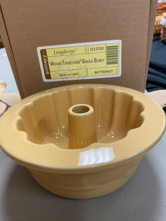 Longaberger single Bundt in butternut