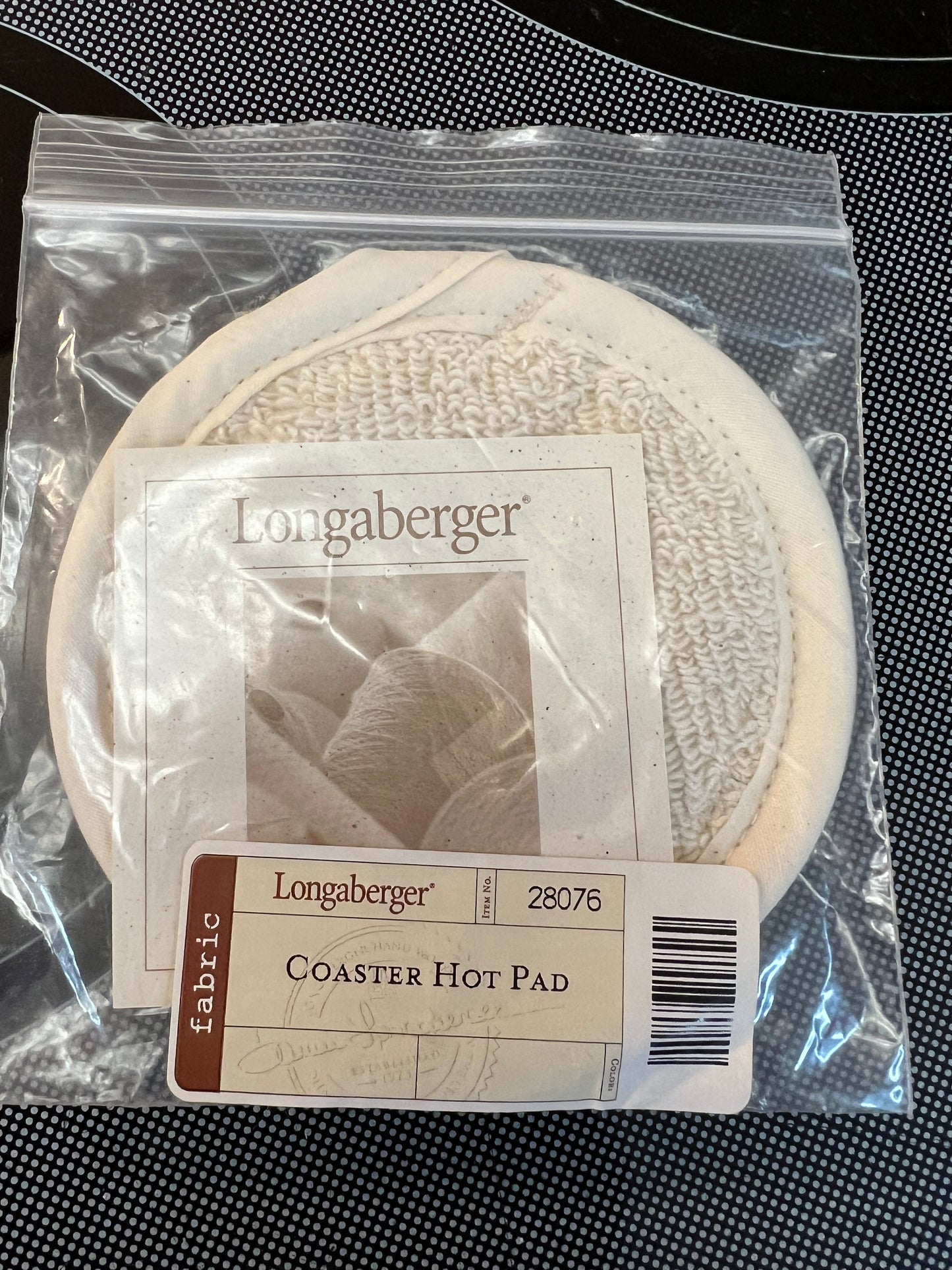 Longaberger coaster hot pad