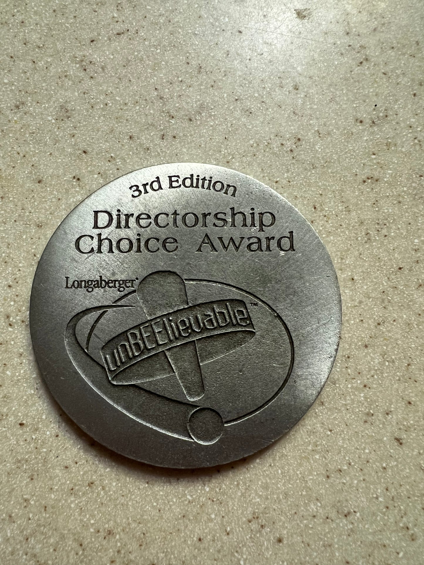 Longaberger choice award medallion