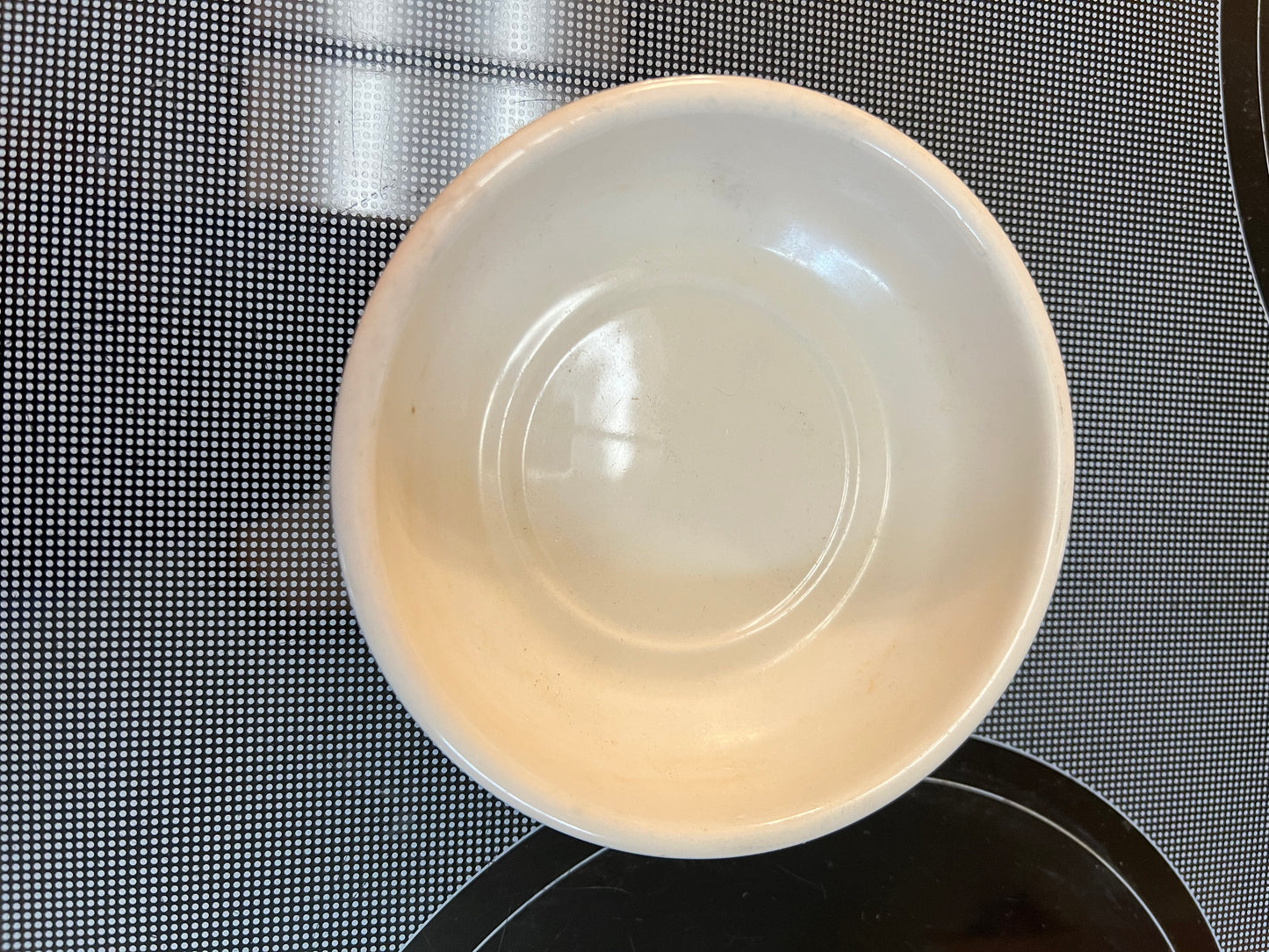 Longaberger large flower pot base in ivory
