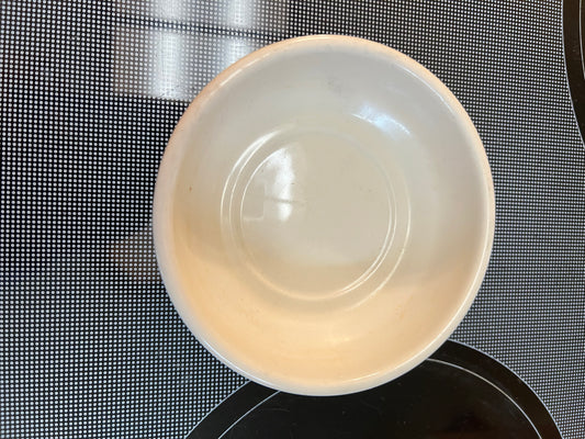 Longaberger large flower pot base in ivory