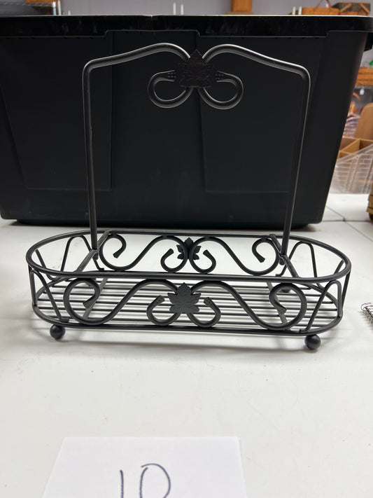 Longaberger wrought iron caddy