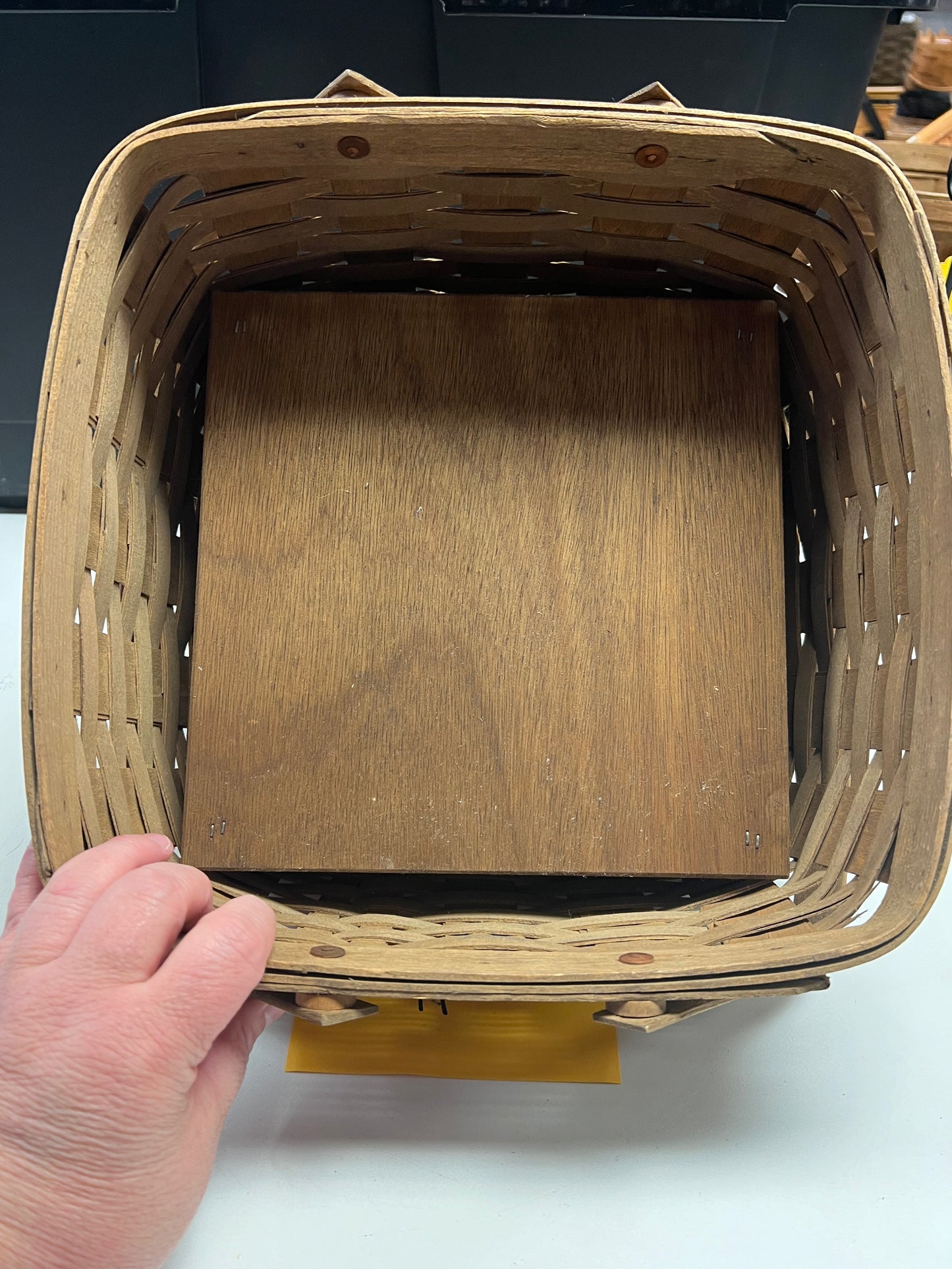 Longaberger pie basket with riser