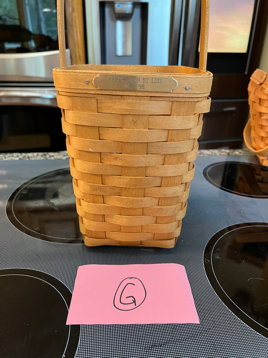 Longaberger tall peg basket