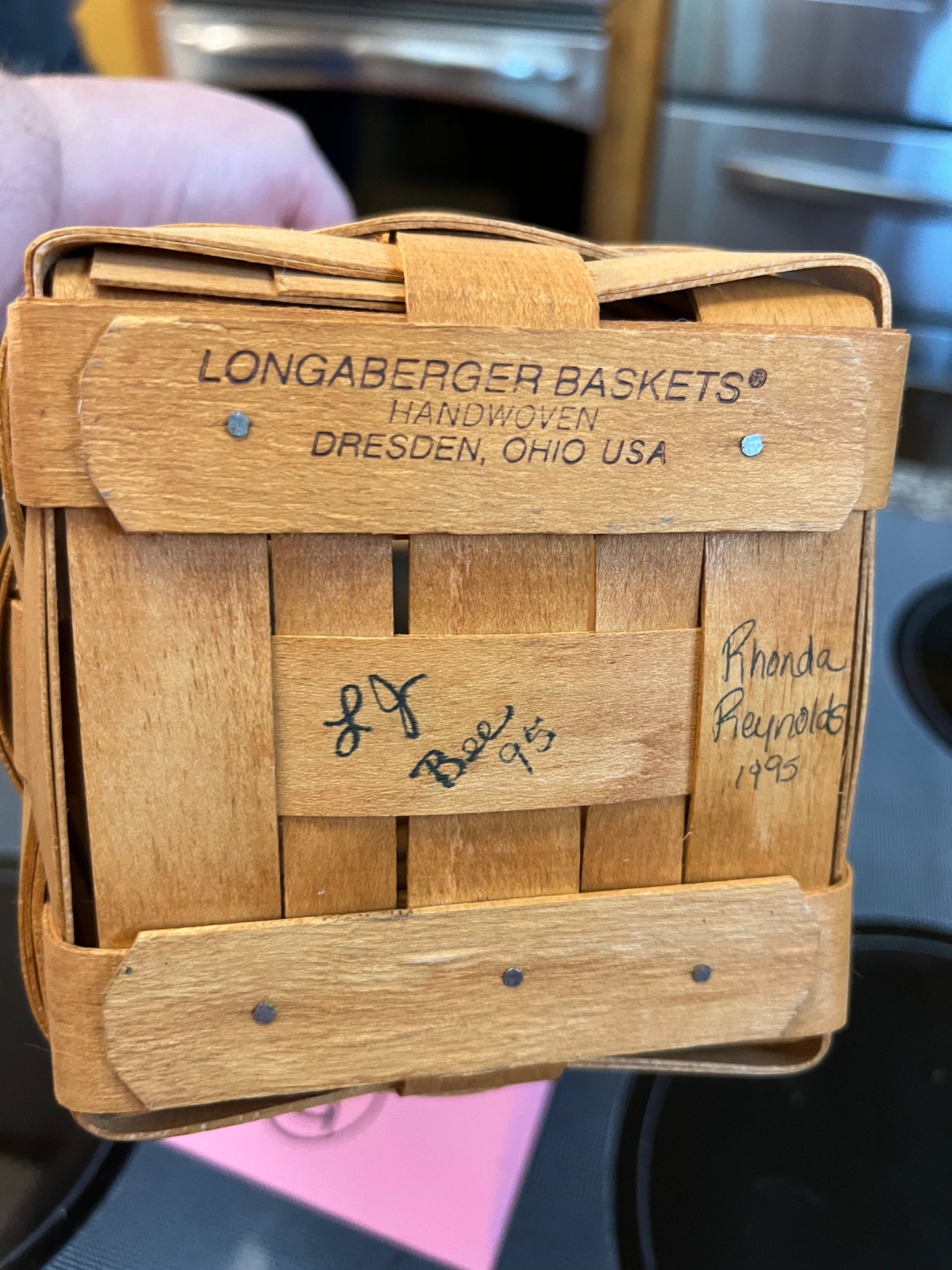 Longaberger tall peg basket