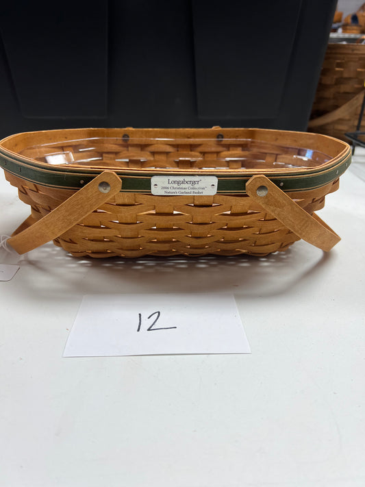 Longaberger natures garland basket with protector