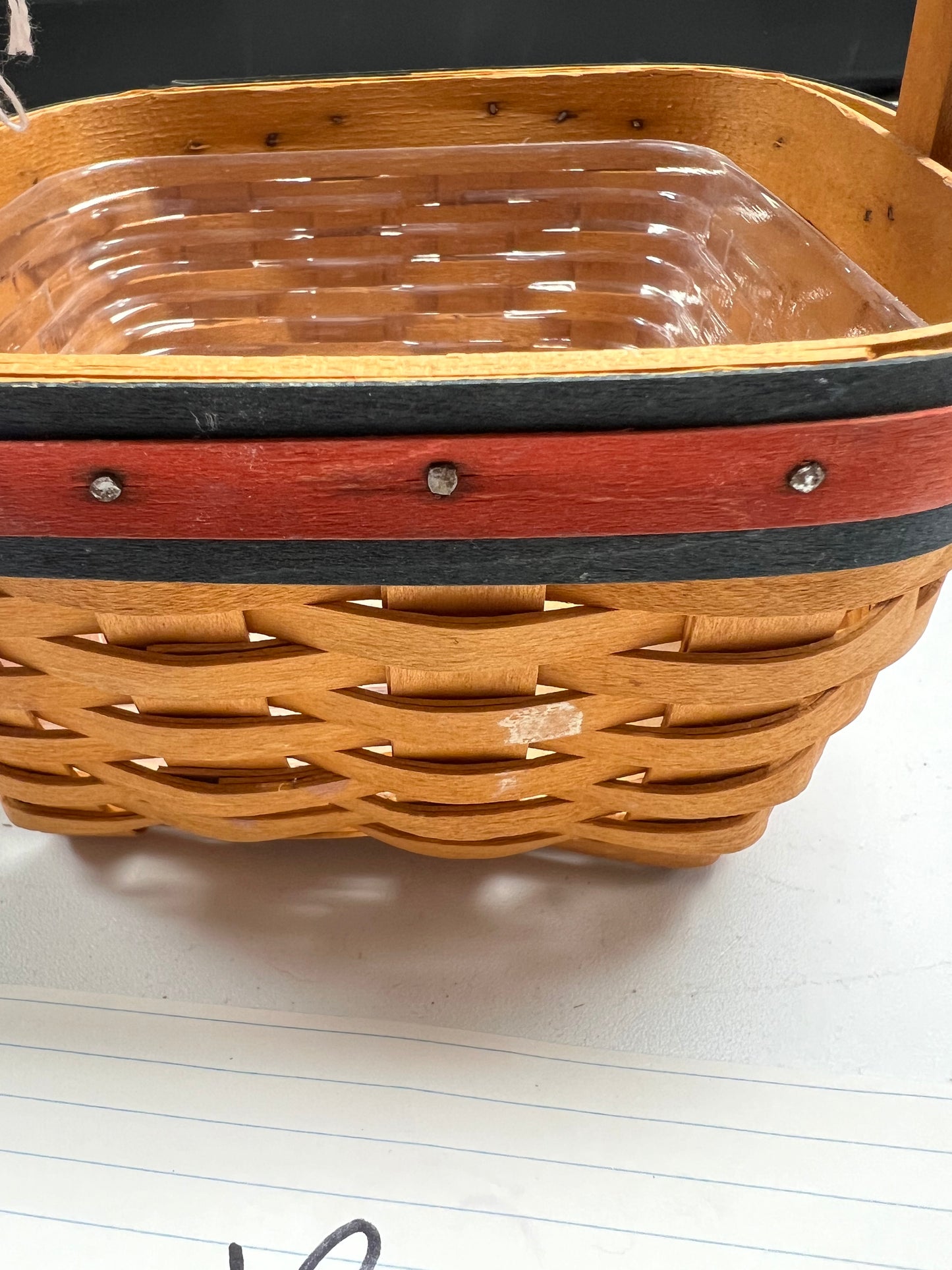 Longaberger All American strawberry basket with protector