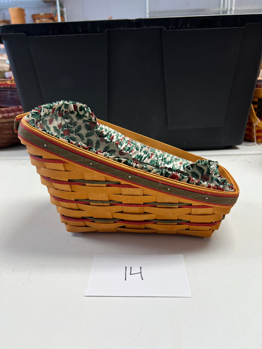 Longaberger Small Vegetable basket with liner & protector