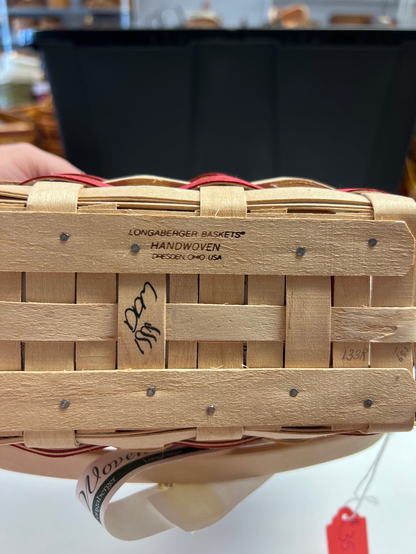 Longaberger Village 20th Century Basket with Protector