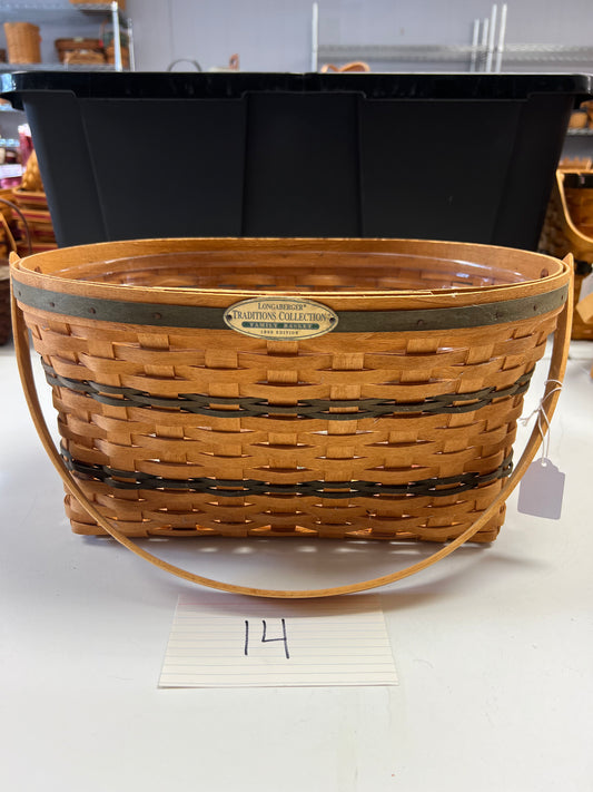 Longaberger family tradition basket with protector