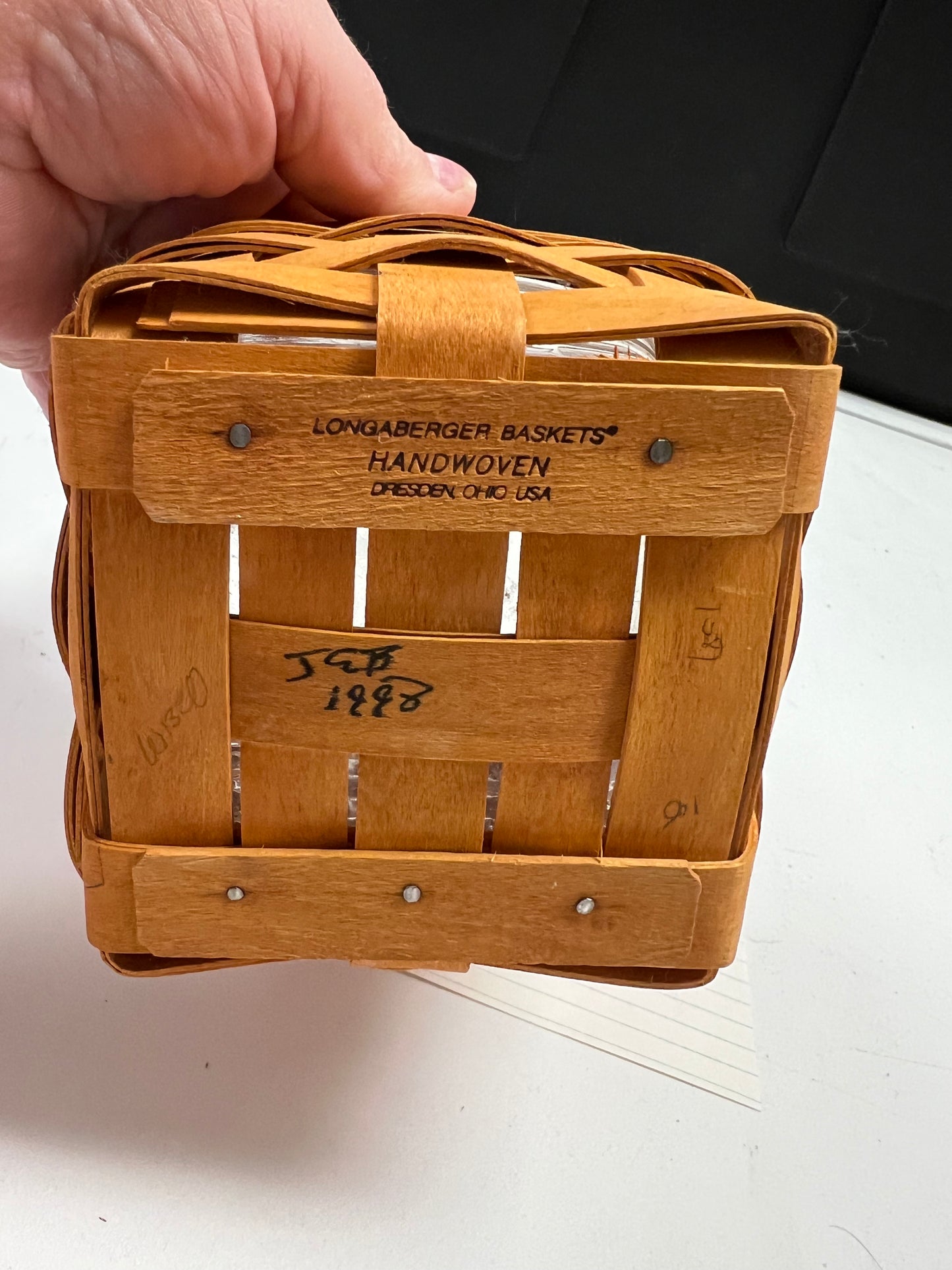 Longaberger Small Peg Basket with Protector