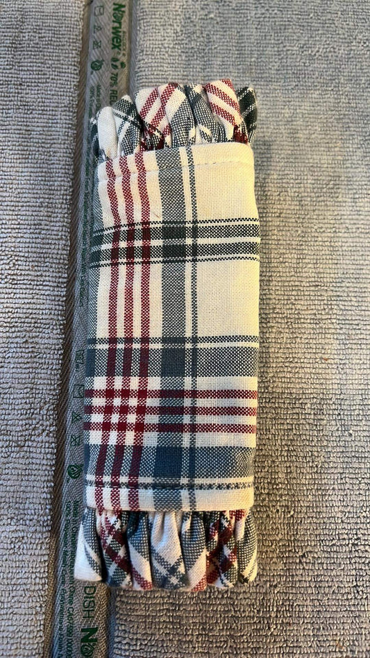 Longaberger Handle Gripper in market day Plaid