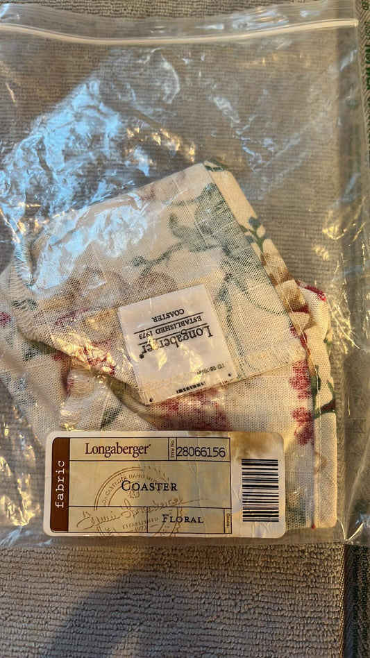 Longaberger Coaster Liner in Floral