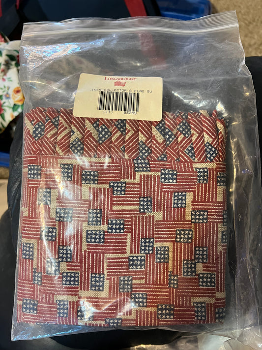 Longaberger Collectors Club Flag standup liner in old glory