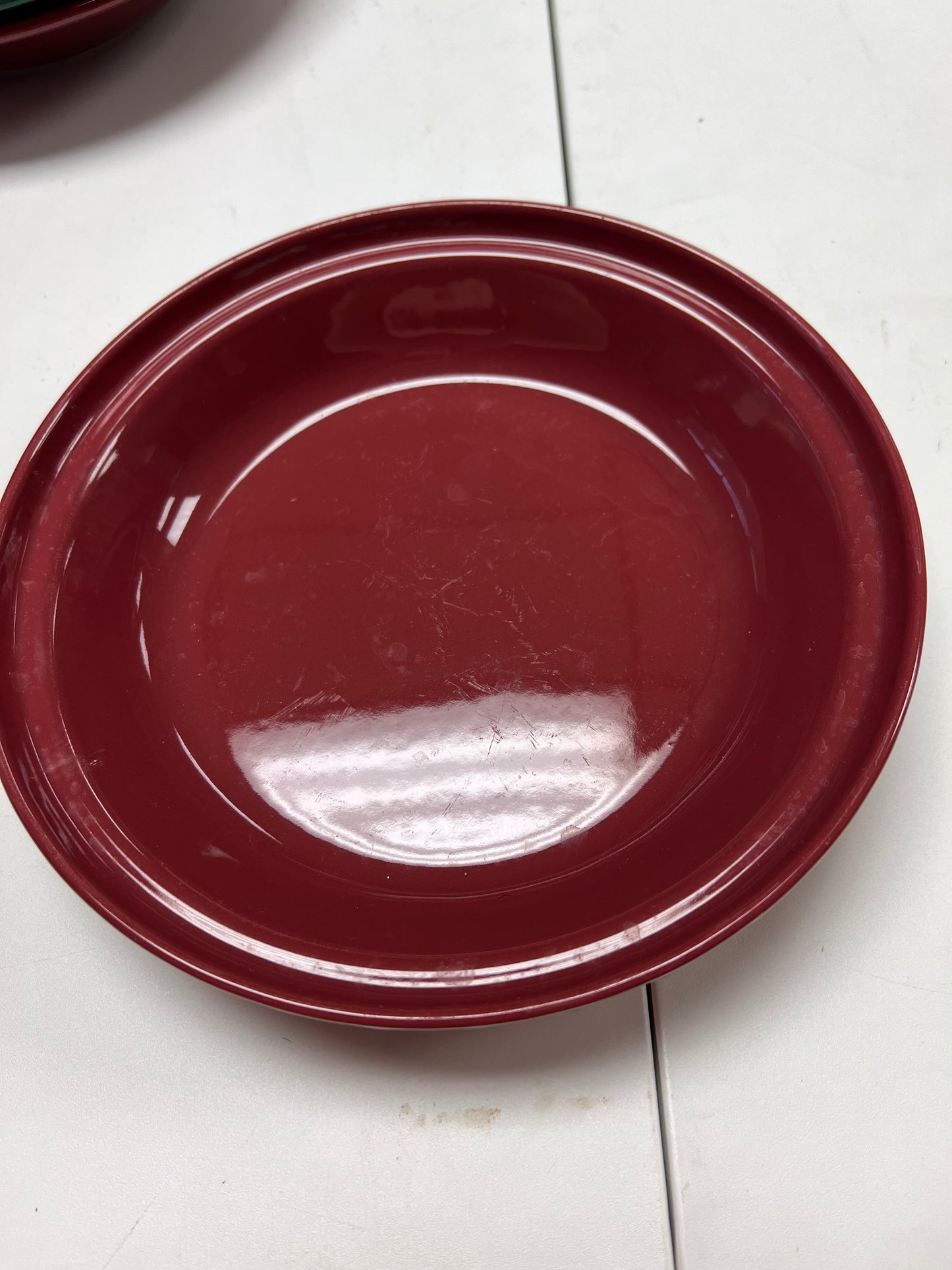 Longaberger full size pie plate in paprika