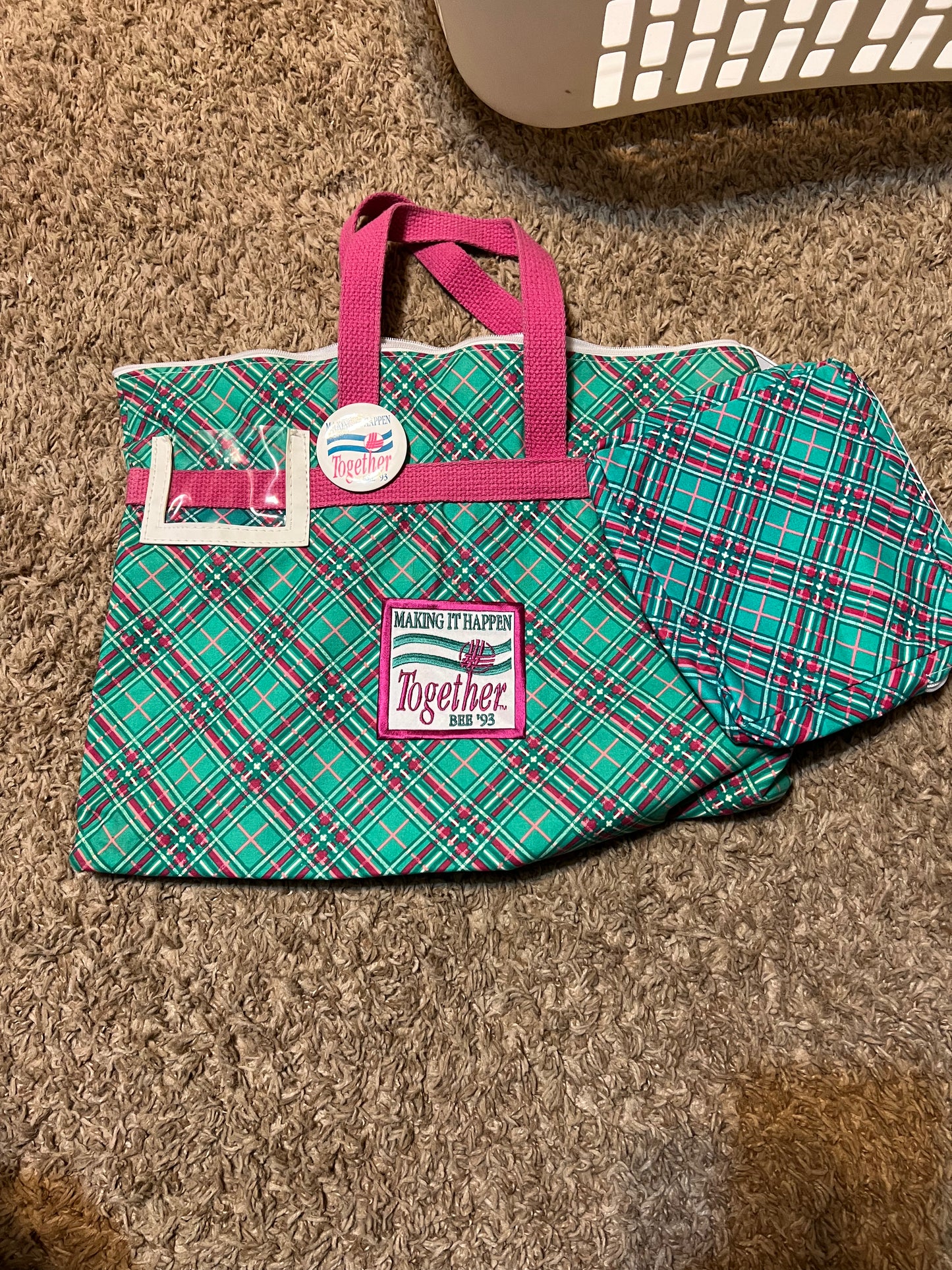 Longaberger 1993 bee bag set