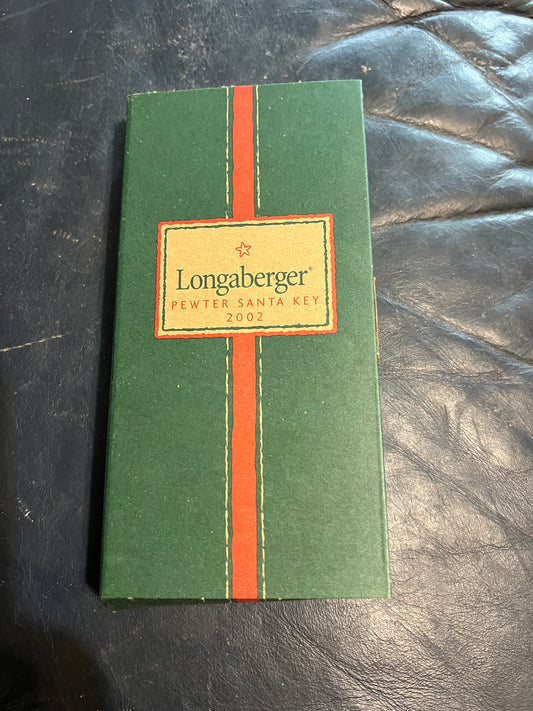 Longaberger 2002 pewter Santa key