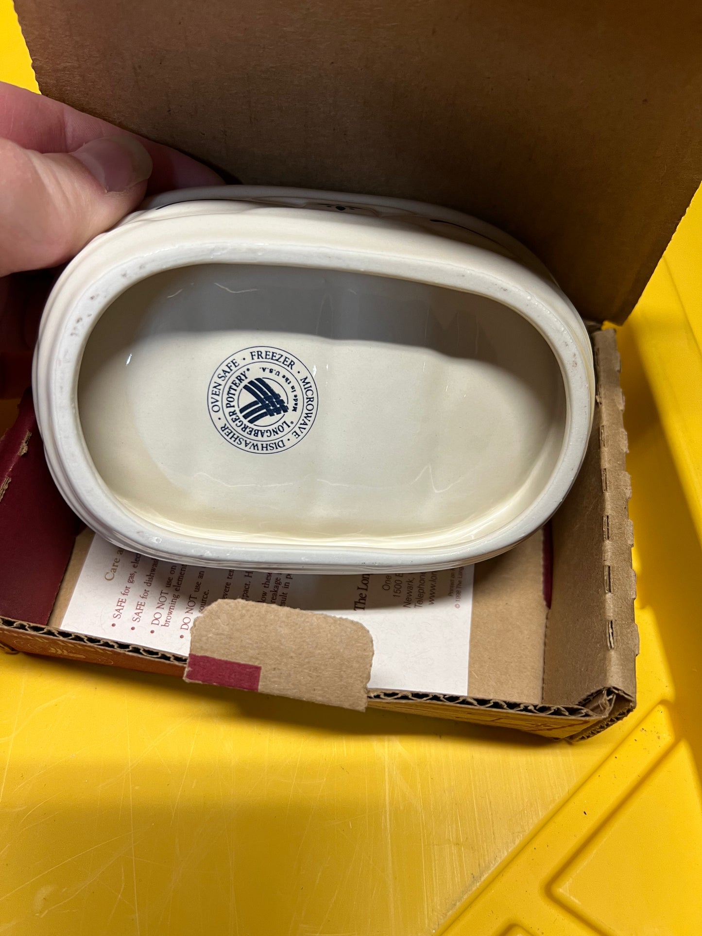 Longaberger soap dish in