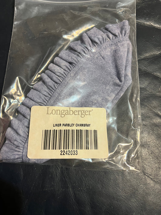 Longaberger parsley liner in chambray