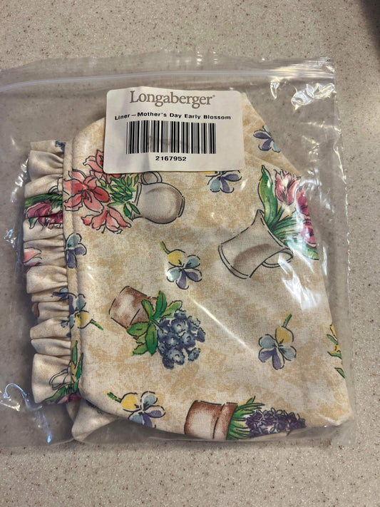 Longaberger Mother’s Day Liner in Early Blossom