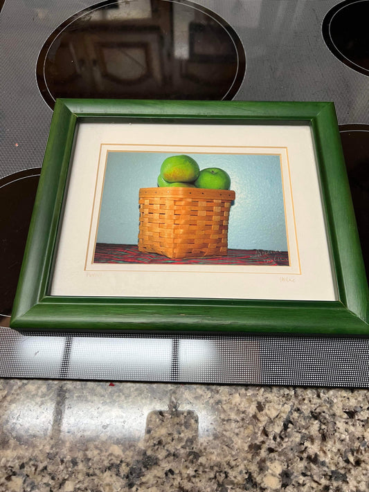 Longaberger Apple Print Framed