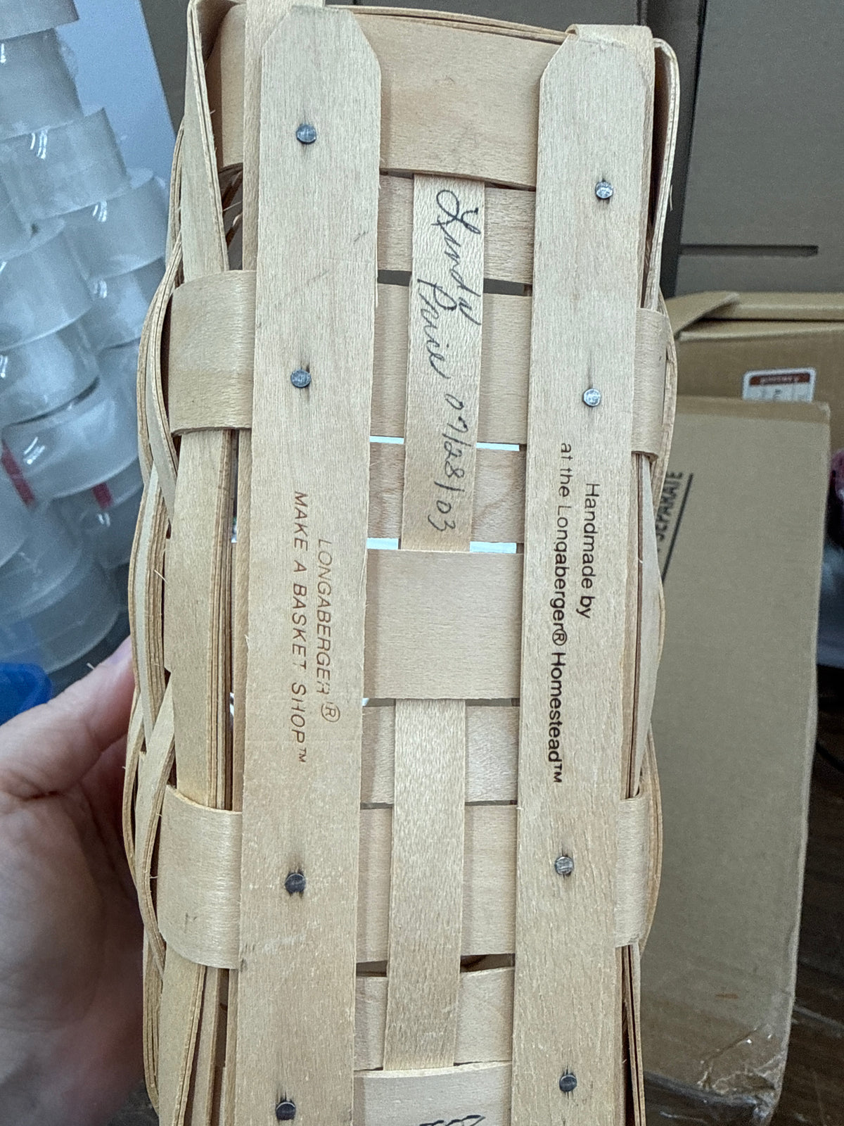 Longaberger candle basket