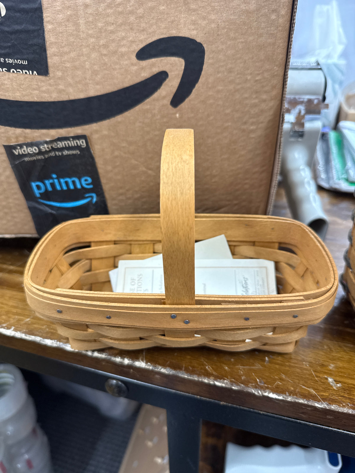 Longaberger thank you basket