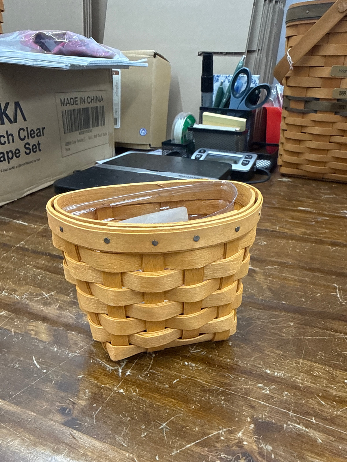 Longaberger oregano basket with protector