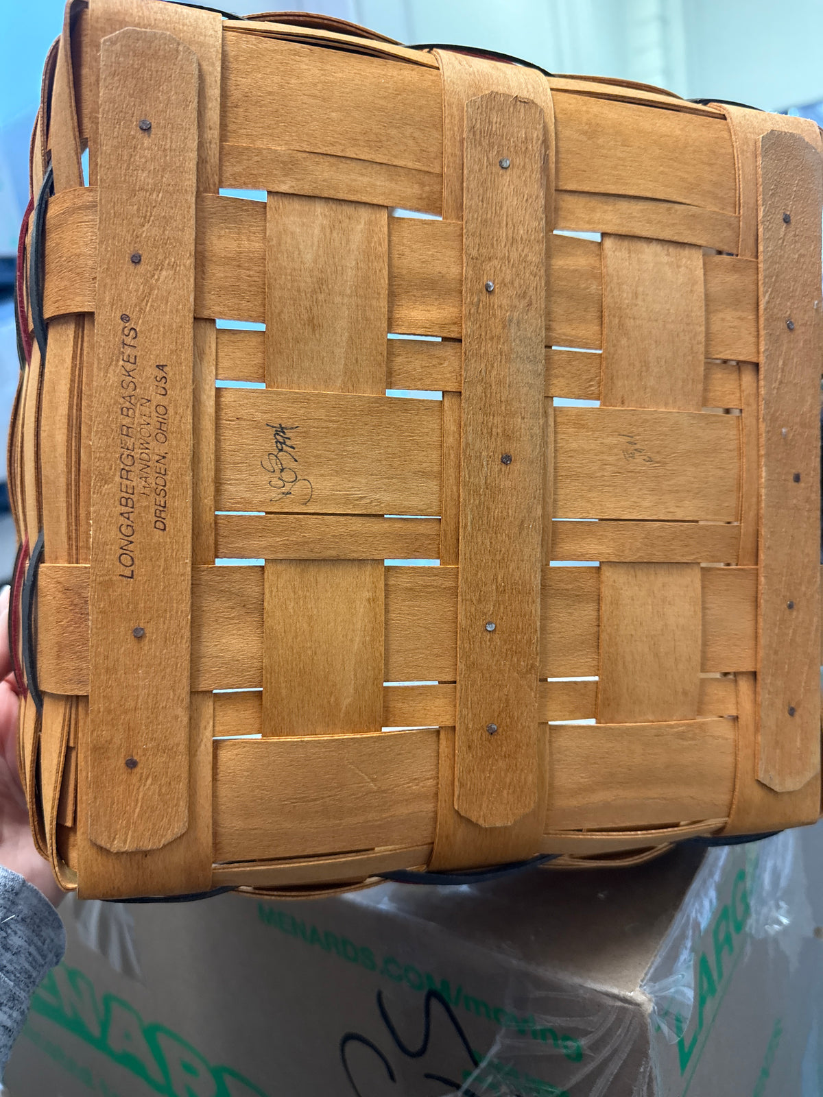 Longaberger pie basket