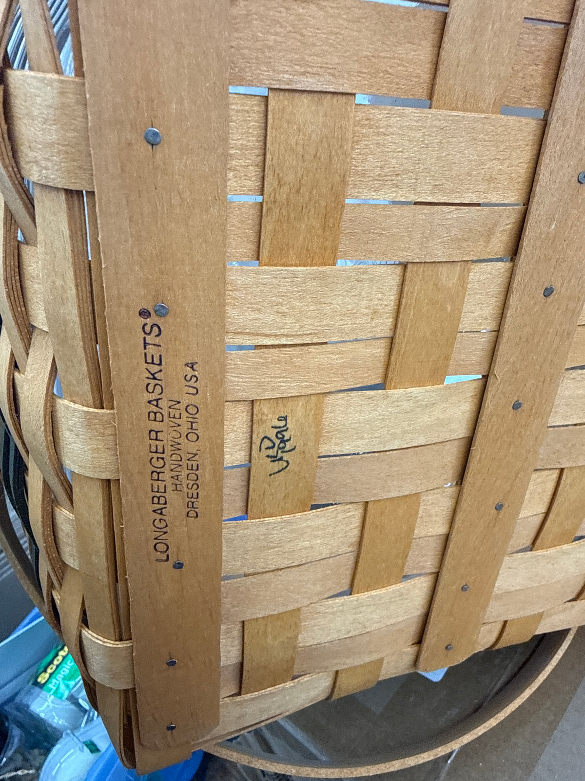 Longaberger traditions collection 1996 community basket with protector