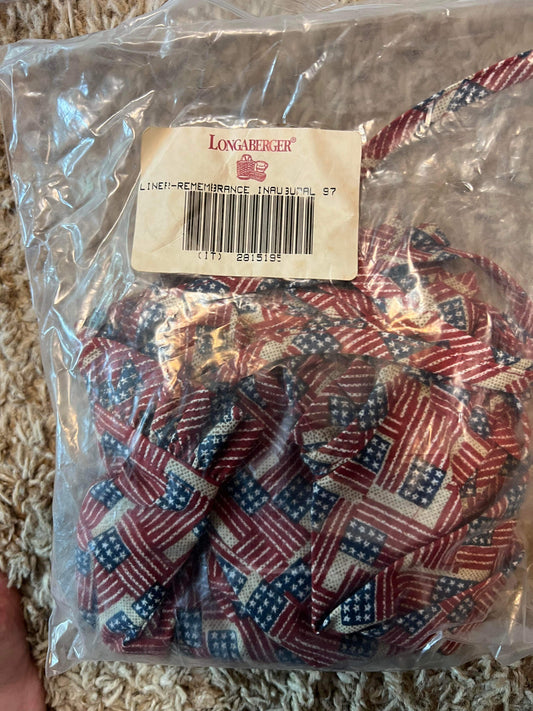 Longaberger Remembrance Inaugural 1997 Liner in Old Glory